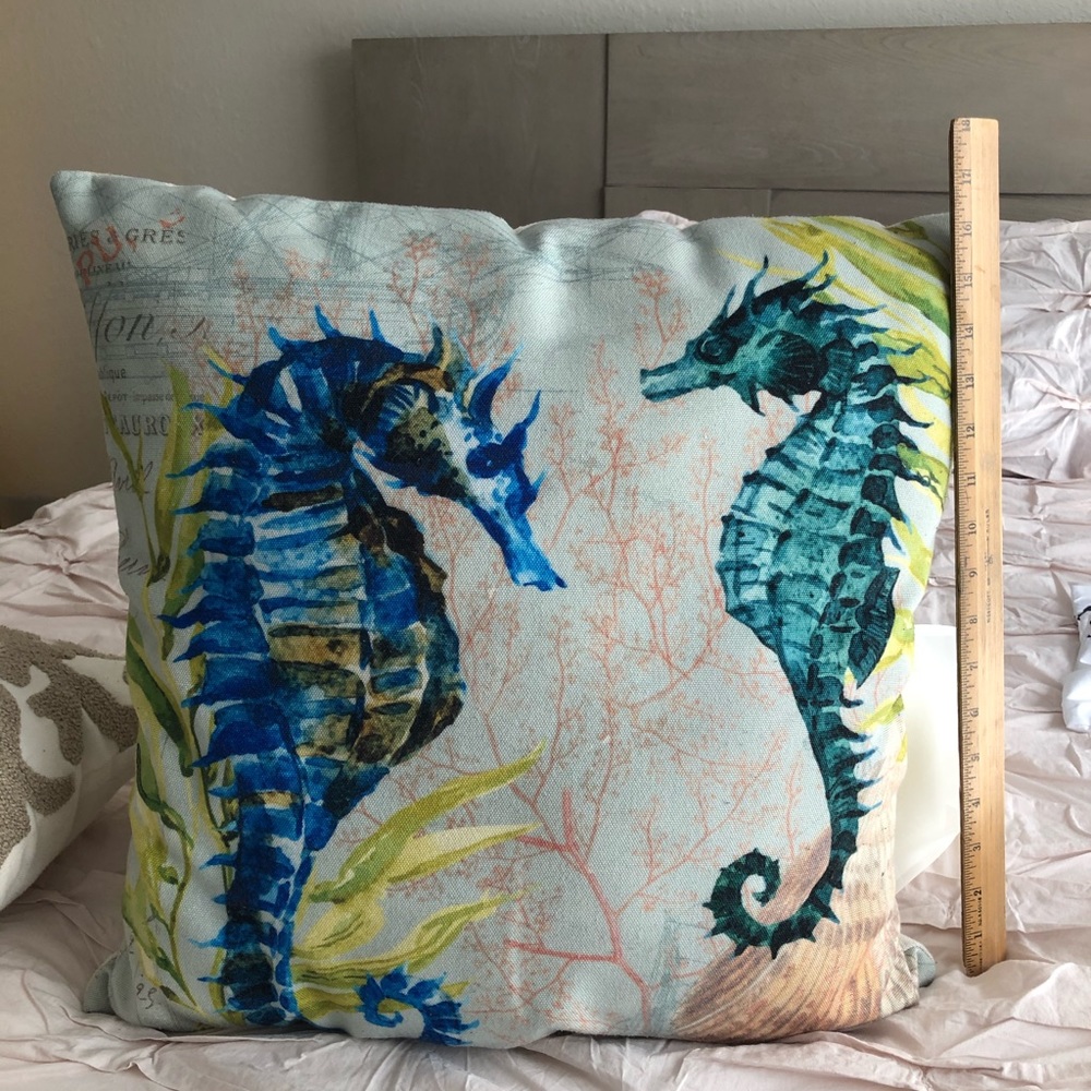 Pottery Barn Seahorse Pillow